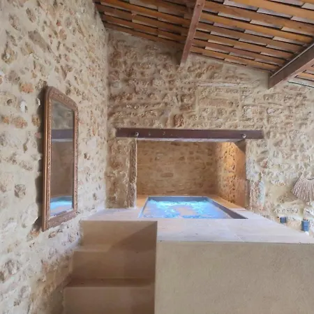 Сasa de vacaciones La Bastide Du Pere Mathieu Jacuzzi Couvert Et Piscine